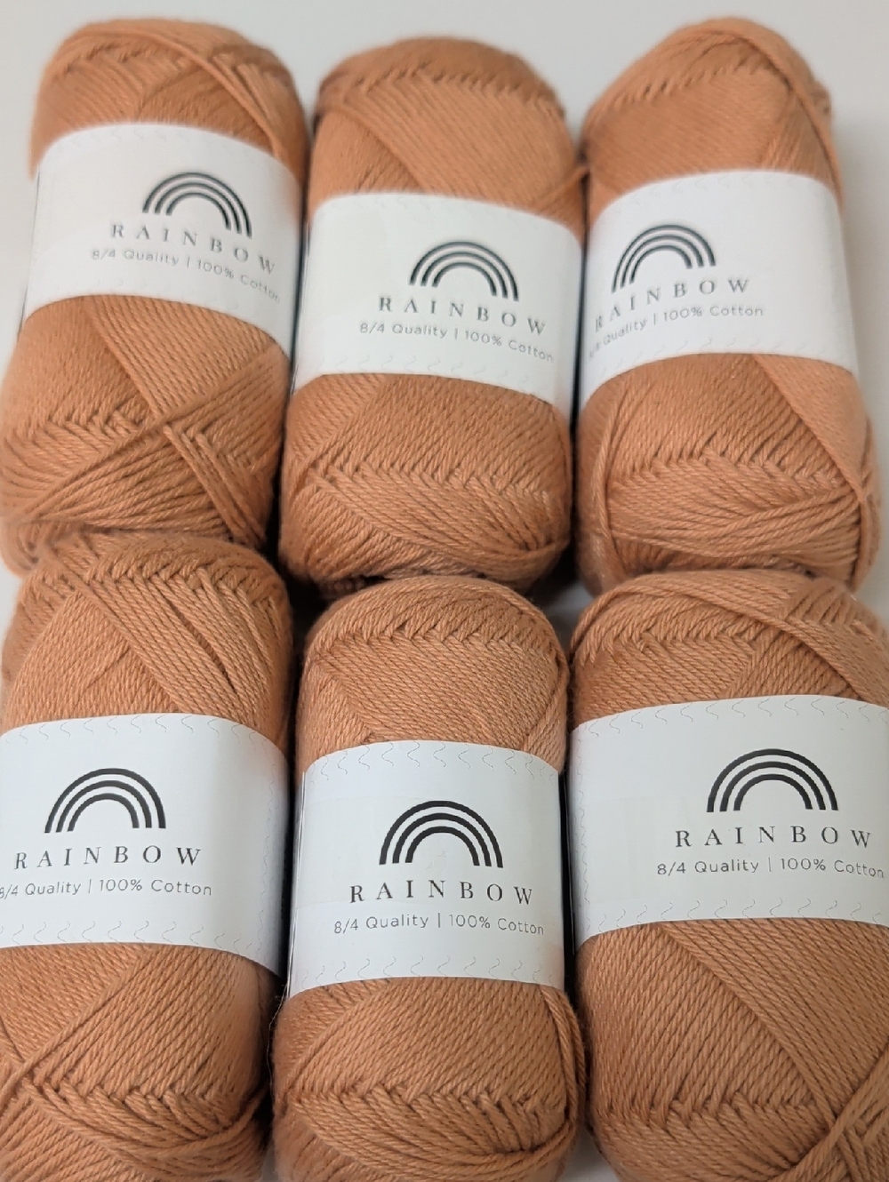 Rainbow Cotton Yarn - Tan